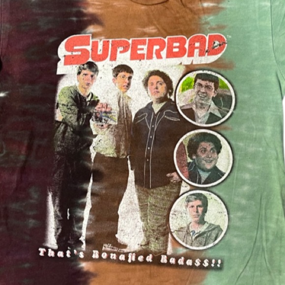 Tie Dye Superbad Short Sleeve Tee - Picture 2 of 4